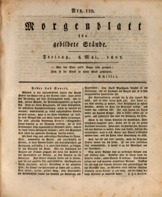 Morgenblatt für gebildete Stände Freitag 8. Mai 1807