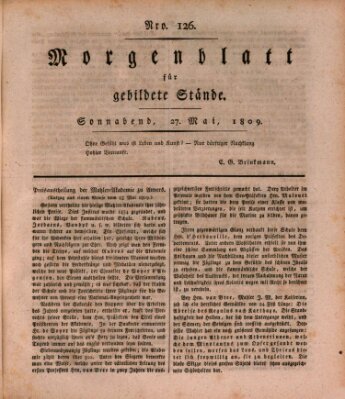 Morgenblatt für gebildete Stände Samstag 27. Mai 1809