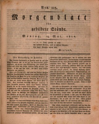 Morgenblatt für gebildete Stände Montag 14. Mai 1810
