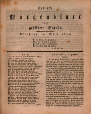 Morgenblatt für gebildete Stände Dienstag 15. Mai 1810