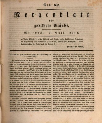 Morgenblatt für gebildete Stände Mittwoch 11. Juli 1810