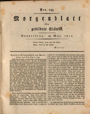 Morgenblatt für gebildete Stände Donnerstag 23. Mai 1811