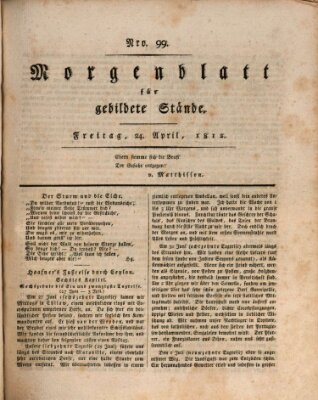 Morgenblatt für gebildete Stände Freitag 24. April 1812