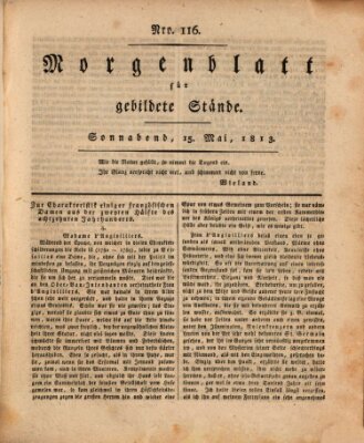 Morgenblatt für gebildete Stände Samstag 15. Mai 1813
