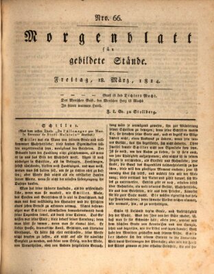 Morgenblatt für gebildete Stände Freitag 18. März 1814