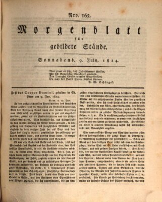 Morgenblatt für gebildete Stände Samstag 9. Juli 1814