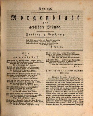 Morgenblatt für gebildete Stände Freitag 5. August 1814