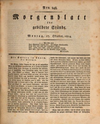 Morgenblatt für gebildete Stände Montag 17. Oktober 1814