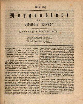 Morgenblatt für gebildete Stände Dienstag 8. November 1814