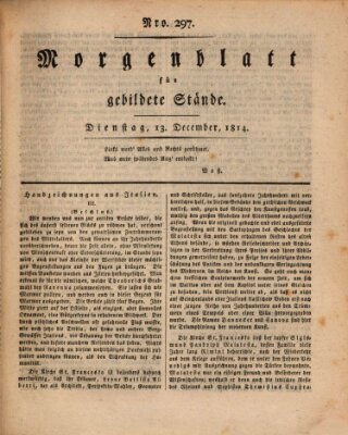 Morgenblatt für gebildete Stände Dienstag 13. Dezember 1814