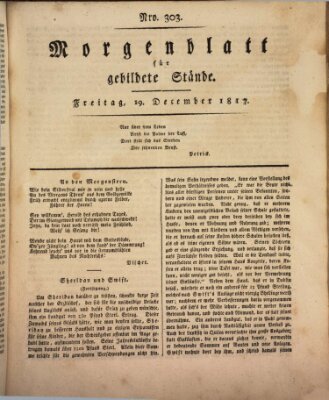 Morgenblatt für gebildete Stände Freitag 19. Dezember 1817