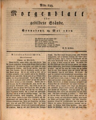 Morgenblatt für gebildete Stände Samstag 23. Mai 1818