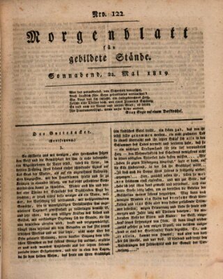 Morgenblatt für gebildete Stände Samstag 22. Mai 1819