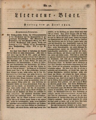 Morgenblatt für gebildete Stände Freitag 30. Juni 1820