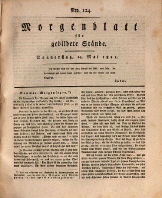 Morgenblatt für gebildete Stände Donnerstag 24. Mai 1821