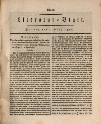 Morgenblatt für gebildete Stände Freitag 2. März 1821