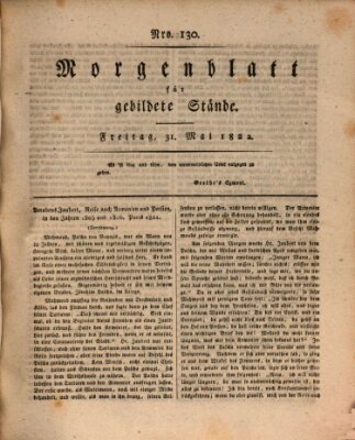 Morgenblatt für gebildete Stände Freitag 31. Mai 1822