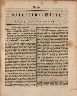Morgenblatt für gebildete Stände Freitag 20. Dezember 1822