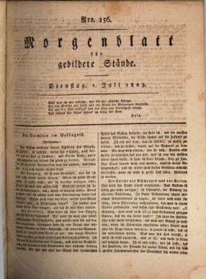 Morgenblatt für gebildete Stände Dienstag 1. Juli 1823