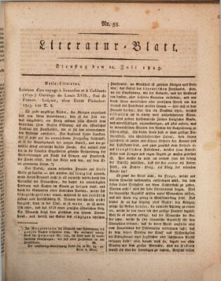Morgenblatt für gebildete Stände Dienstag 22. Juli 1823