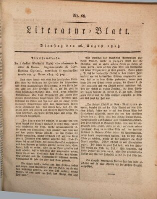 Morgenblatt für gebildete Stände Dienstag 26. August 1823