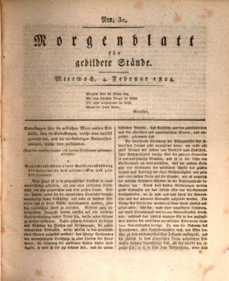 Morgenblatt für gebildete Stände Mittwoch 4. Februar 1824