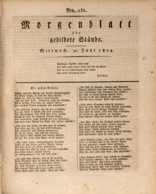 Morgenblatt für gebildete Stände Mittwoch 30. Juni 1824