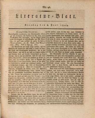Morgenblatt für gebildete Stände Dienstag 8. Juni 1824