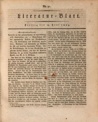 Morgenblatt für gebildete Stände Freitag 25. Juni 1824