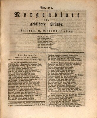 Morgenblatt für gebildete Stände Freitag 12. November 1824