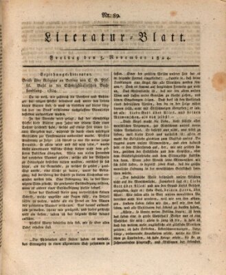 Morgenblatt für gebildete Stände Freitag 5. November 1824
