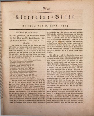 Morgenblatt für gebildete Stände Dienstag 26. April 1825