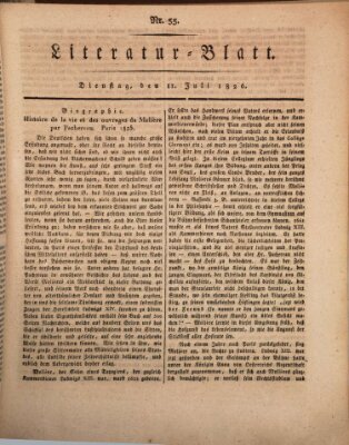 Morgenblatt für gebildete Stände Dienstag 11. Juli 1826