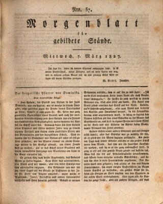 Morgenblatt für gebildete Stände Mittwoch 7. März 1827