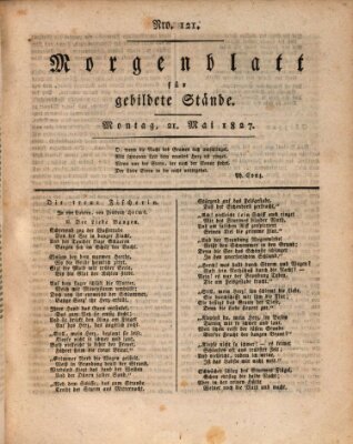 Morgenblatt für gebildete Stände Montag 21. Mai 1827