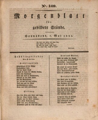 Morgenblatt für gebildete Stände Samstag 7. Mai 1831