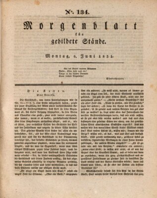 Morgenblatt für gebildete Stände Montag 6. Juni 1831