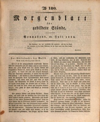 Morgenblatt für gebildete Stände Samstag 28. Juli 1832