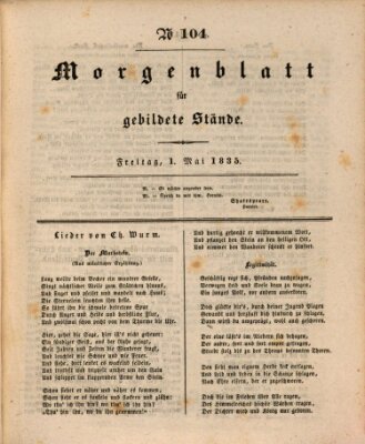 Morgenblatt für gebildete Stände Freitag 1. Mai 1835
