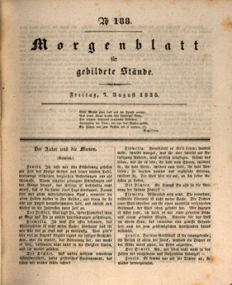Morgenblatt für gebildete Stände Freitag 7. August 1835