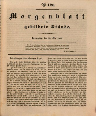 Morgenblatt für gebildete Stände Donnerstag 19. Mai 1836
