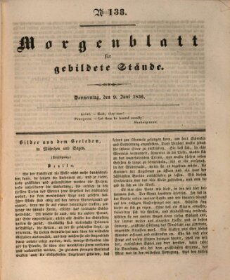 Morgenblatt für gebildete Stände Donnerstag 9. Juni 1836