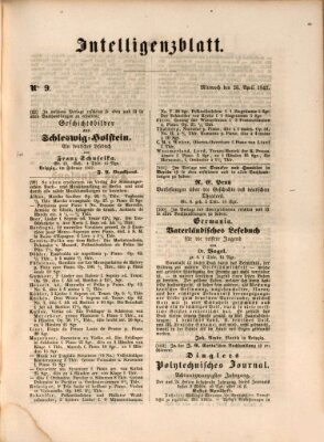 Morgenblatt für gebildete Leser (Morgenblatt für gebildete Stände) Mittwoch 28. April 1847