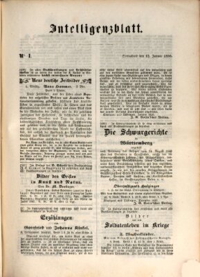 Morgenblatt für gebildete Leser (Morgenblatt für gebildete Stände) Samstag 12. Januar 1850