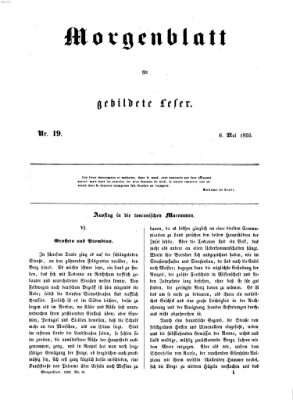 Morgenblatt für gebildete Leser (Morgenblatt für gebildete Stände) Sonntag 6. Mai 1855