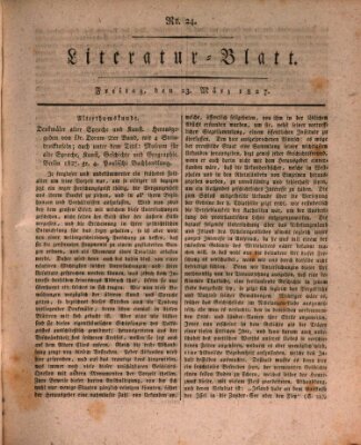 Morgenblatt für gebildete Stände Freitag 23. März 1827