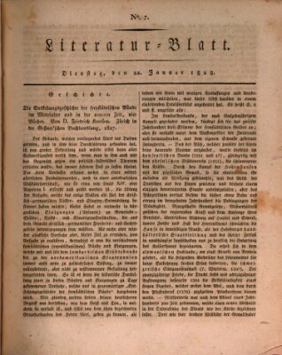 Morgenblatt für gebildete Stände Dienstag 22. Januar 1828