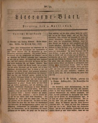 Morgenblatt für gebildete Stände Freitag 4. April 1828