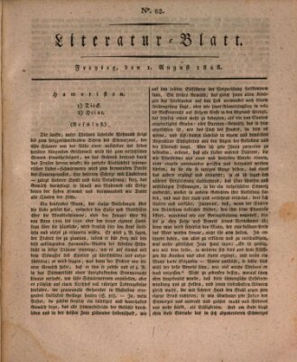 Morgenblatt für gebildete Stände Freitag 1. August 1828