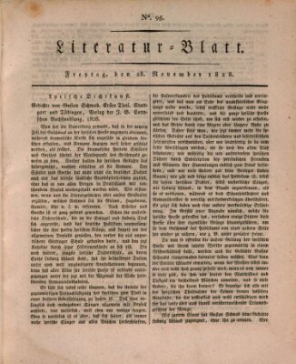 Morgenblatt für gebildete Stände Freitag 28. November 1828